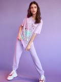 Tricou de damă - lavand - SINSAY - small1