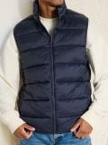 Tepitud vest - tumesinine - SINSAY - small1