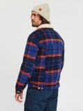 Ruuduline sherpa jakk - hüatsindivärvi - SINSAY - small4