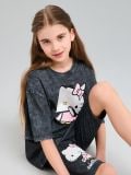 Короткі легінси Hello Kitty - чорний - SINSAY - small4