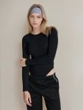 Body z długim rękawem - czarny - SINSAY - small13