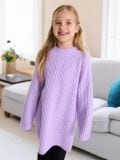 Rebrasta haljina - lavanda - SINSAY - small1