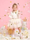 сукња од тила - krem - SINSAY - small4