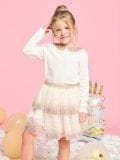сукња од тила - krem - SINSAY - small1