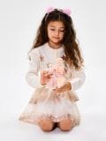сукња од тила - krem - SINSAY - small6