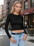 Bluza dugih rukava - crno - SINSAY - small1