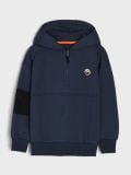 Duks s kapuljačom ACTIVE - mornarsko plava - SINSAY - small1