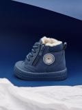 Sneakersy ocieplane za kostkę - niebieski - SINSAY - small2