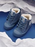 Sneakersy ocieplane za kostkę - niebieski - SINSAY - small1