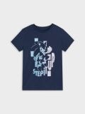 Boxy majica - mornarsko plava - SINSAY - small3