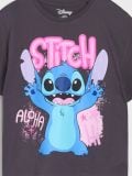 T-särk Stitch - tumehall - SINSAY - small12
