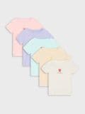 Majica - 5 komada - krem - SINSAY - small1