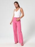 Jeansy wide leg high waist - różowy - SINSAY - small2