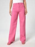 Jeansy wide leg high waist - różowy - SINSAY - small1