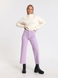 Cropped high waist traperice - purpurna boja - SINSAY - small2
