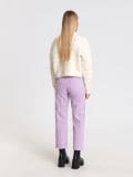 Cropped high waist traperice - purpurna boja - SINSAY - small5
