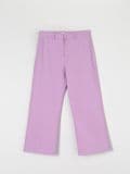 Cropped high waist traperice - purpurna boja - SINSAY - small3