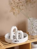 Decorative tray - white - SINSAY - small1