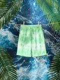 Σορτς tie dye - ανοιχτο πρασινο - SINSAY - small2