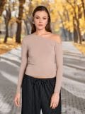 Лонгслів basic - бежевий - SINSAY - small4