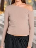 Лонгслів basic - бежевий - SINSAY - small1
