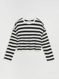 Črtasta bluza - krema - SINSAY - small2