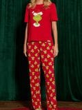 Pidžama Grinch - crvena - SINSAY - small1