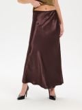 Satenska midi suknja - kafa - SINSAY - small4
