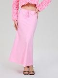 Midi suknja na vezanje - roze - SINSAY - small1