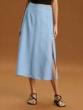 Midi krilo iz liocela - svetlo modra - SINSAY - small5