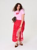 Lilleline midipikkuses seelik PLUS SIZE - punane - SINSAY - small2