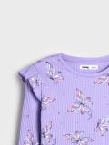 Pikkade varrukatega T-särk - lilla - SINSAY - small13