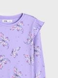 Pikkade varrukatega T-särk - lilla - SINSAY - small7