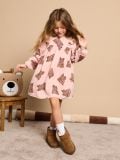 Haljina s volanima - prljavo roze - SINSAY - small4