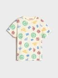 Футболка з короткими рукавами - кремовий - SINSAY - small5