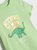 Maglietta a maniche lunghe con stampa - verde chiaro - SINSAY - small2