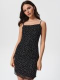 Peente õlapaeltega minikleit - must - SINSAY - small2