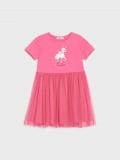 Rochie cu tul - roz - SINSAY - small2