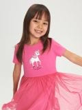 Rochie cu tul - roz - SINSAY - small3