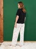 Pijama din două piese - negru - SINSAY - small6