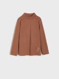 Majica sa dugim rukavima - tamno braon - SINSAY - small2