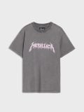 Свободна тениска Metallica - Светло сиво - SINSAY - small3