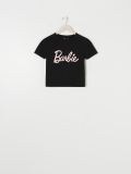 Koszulka z napisem Barbie - czarny - SINSAY - small1