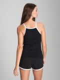 Rebrast top - črna - SINSAY - small4