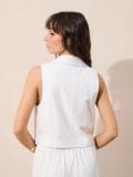 Kostüümi vest - kreemvalge - SINSAY - small3