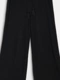 Kalhoty wide leg - černá - SINSAY - small9