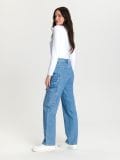 Wide leg farmerke - plava - SINSAY - small6