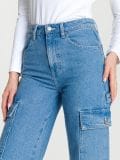 Wide leg farmerke - plava - SINSAY - small5