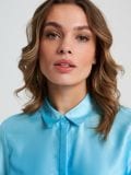 Srajca iz satena - svetlo modra - SINSAY - small3