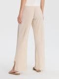 Nabrane pantalone širokih nogavica - nude - SINSAY - small2